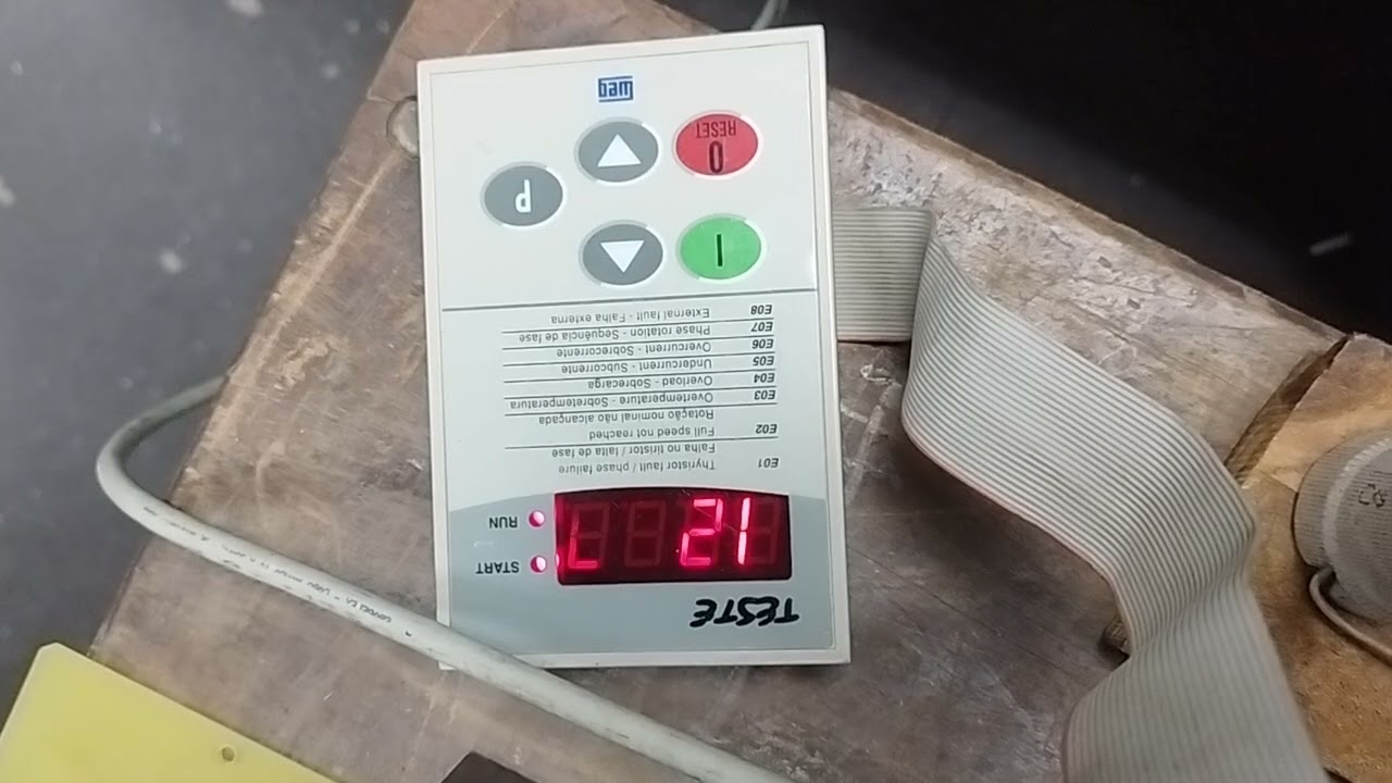 Test run after repair - Soft Starter WEG SSW03 107A