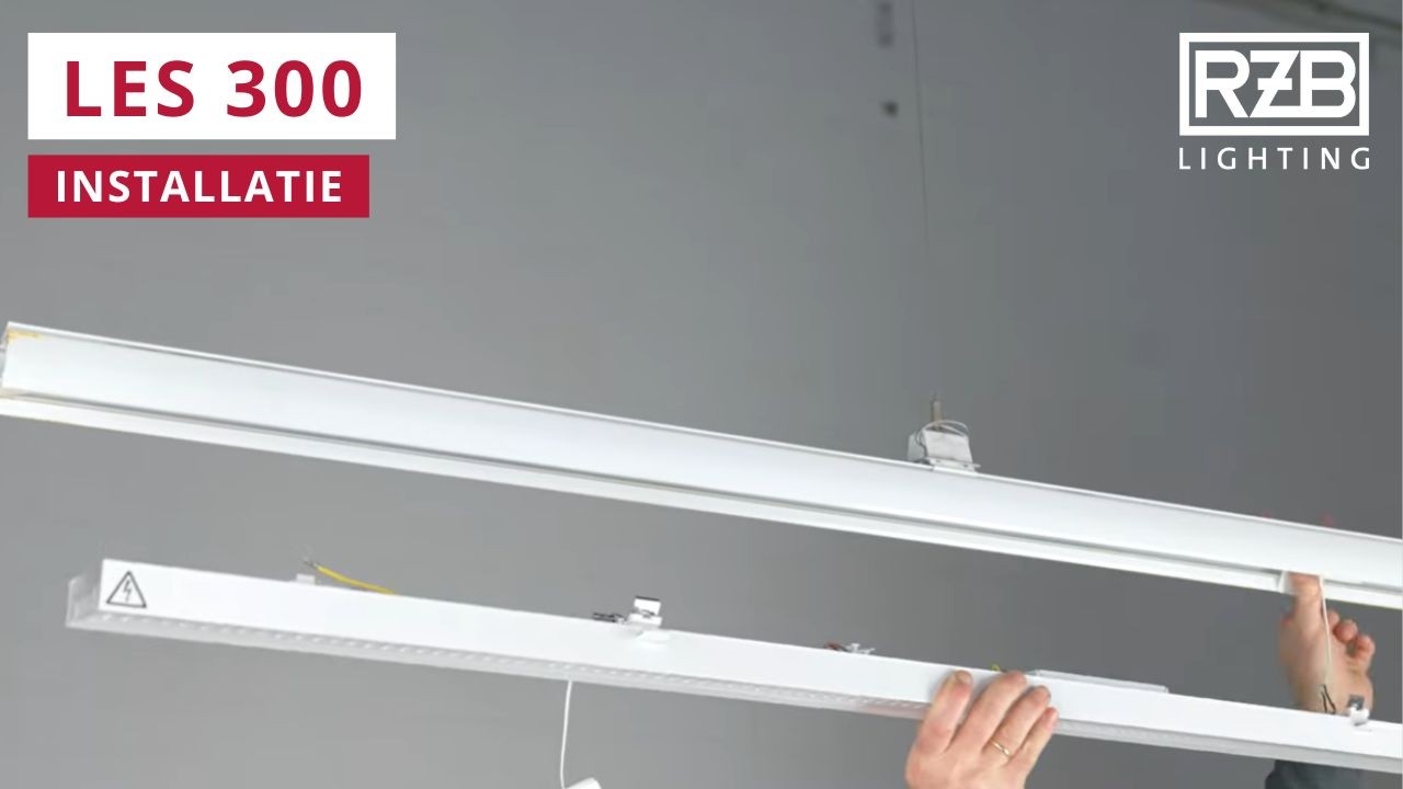 LES 300: Renovatie-inzetstuk voor lineaire armaturen  | Installatie