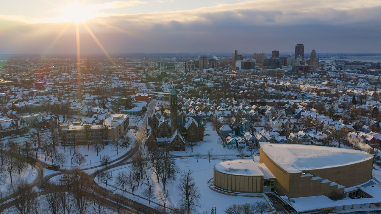 Behind The Lens: Sunrise over Kleinhans Music Hall