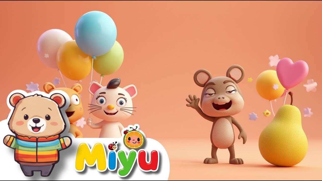 Impara Parti del Corpo, Colori, Animali e Numeri con Miyu! 🌈🐰 Canzoni per Bambini