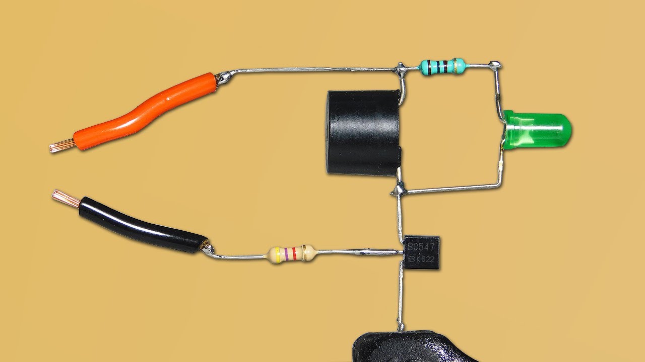Amazing Idea Using BC547 Transistor,Buzzer,LED