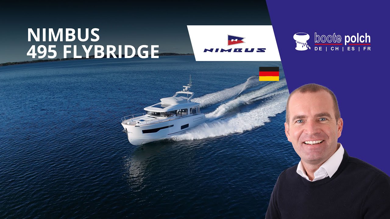 Nimbus 495 Flybrige Baunummer #4 auf eigenem Kiel von Mariestad nach Neustadt (Holstein)