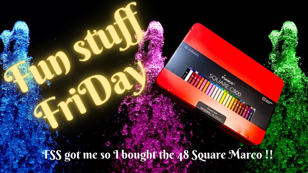 Fun Stuff Friday !! FSS got me so I bought the 48 Square Marco Pencils