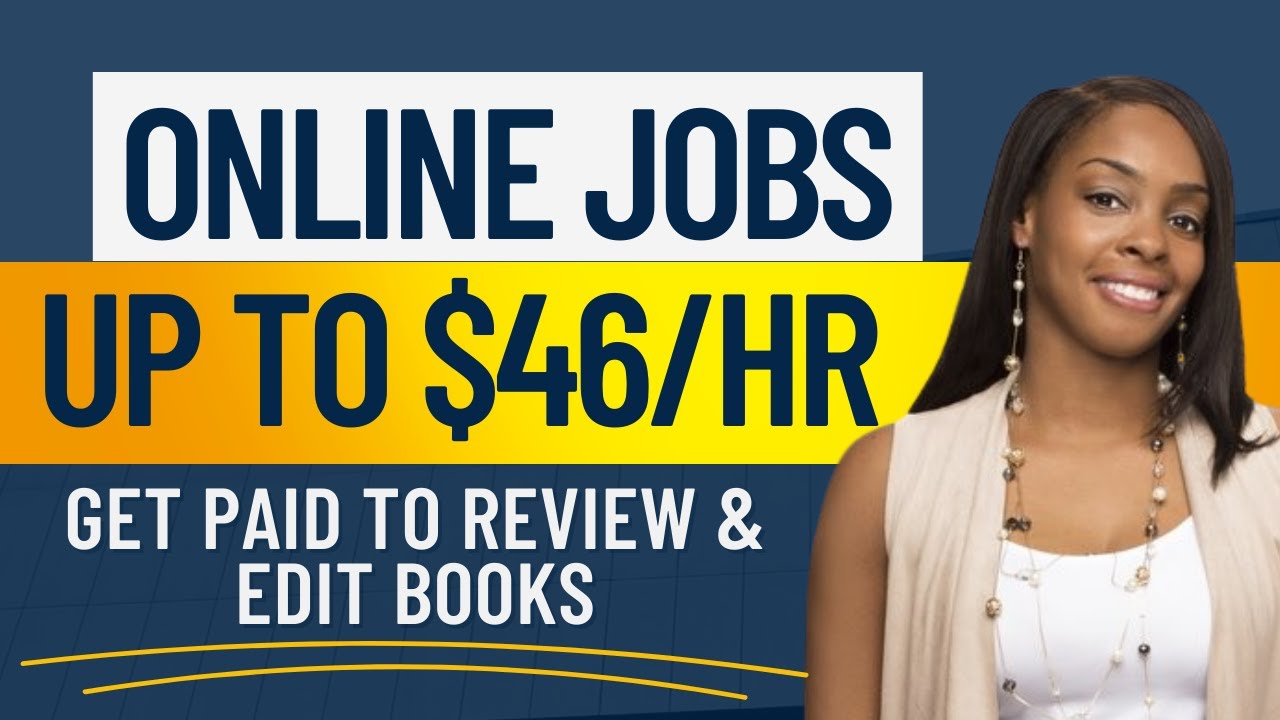 5 EASY ONLINE JOBS AT HOME! GET PAID TO REVIEW & EDIT BOOKS | NO INTERVIEW | WORK FROM HOME JOBS