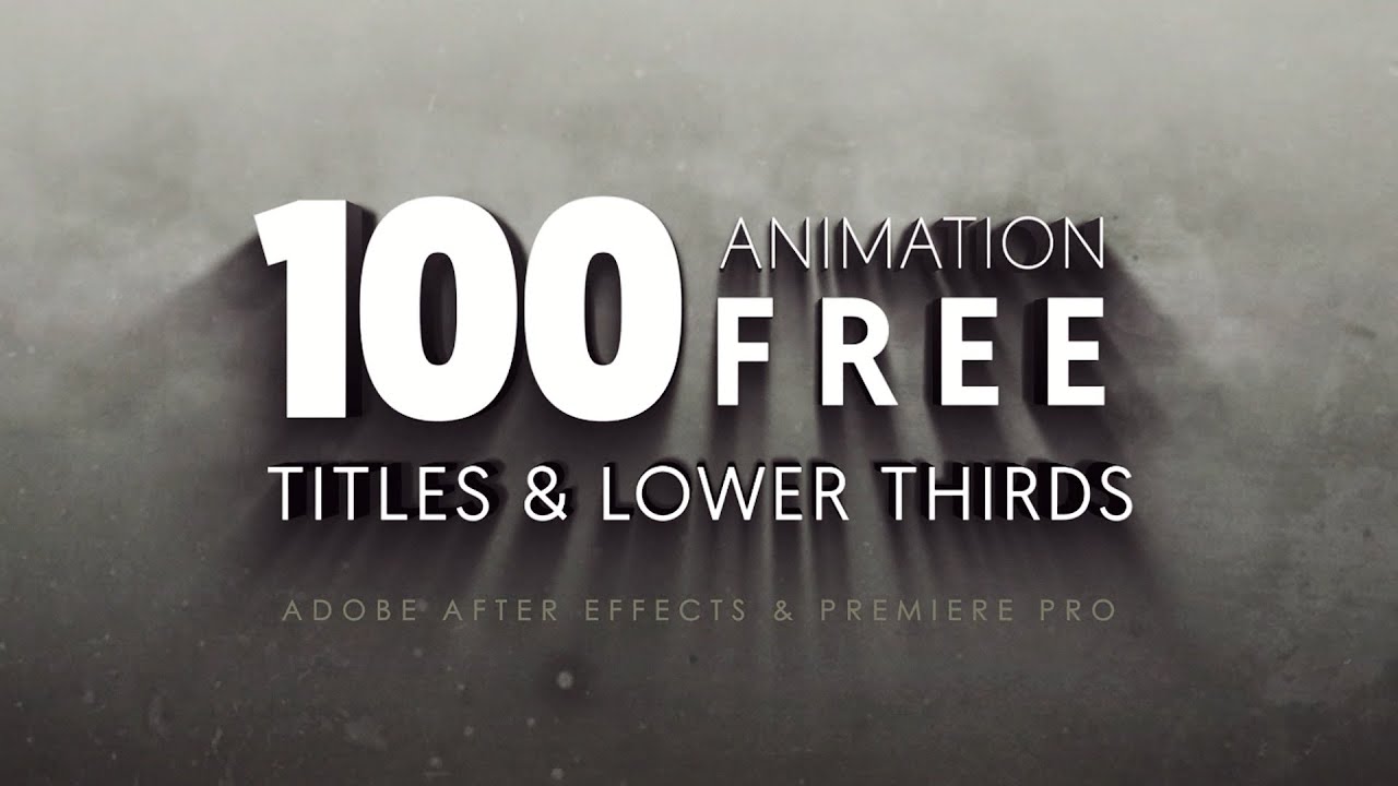 100 Free Lower Thirds Titles – After Effects & Premiere Pro MOGRT