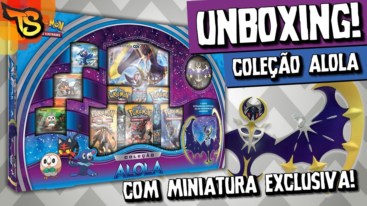 UNBOXING Box Cole&ccedil;&atilde;o Alola Lunala - Pok&eacute;mon TCG