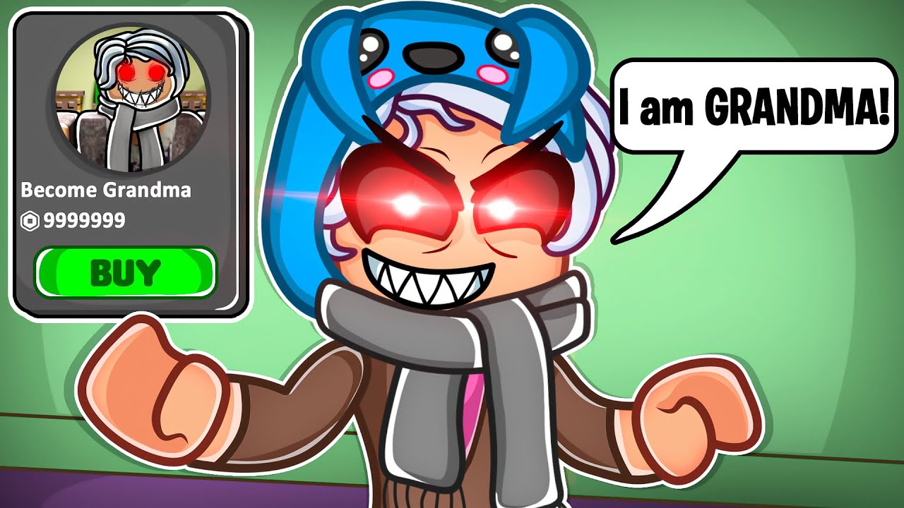 Becoming MY WEIRD STRICT GRANDMA In ROBLOX!