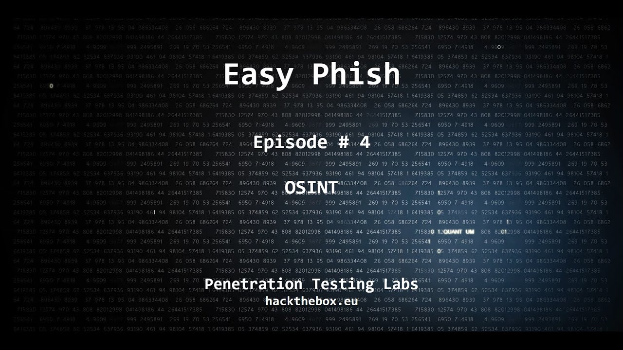 hackthebox.eu - Easy Phish: OSINT