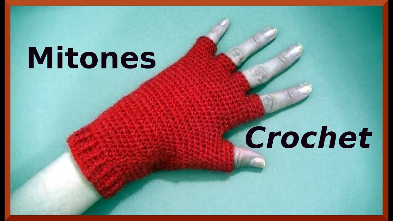 Como hacer #guantes MITONES a crochet o ganchillo tutorial paso a paso. (Moda a Crochet)