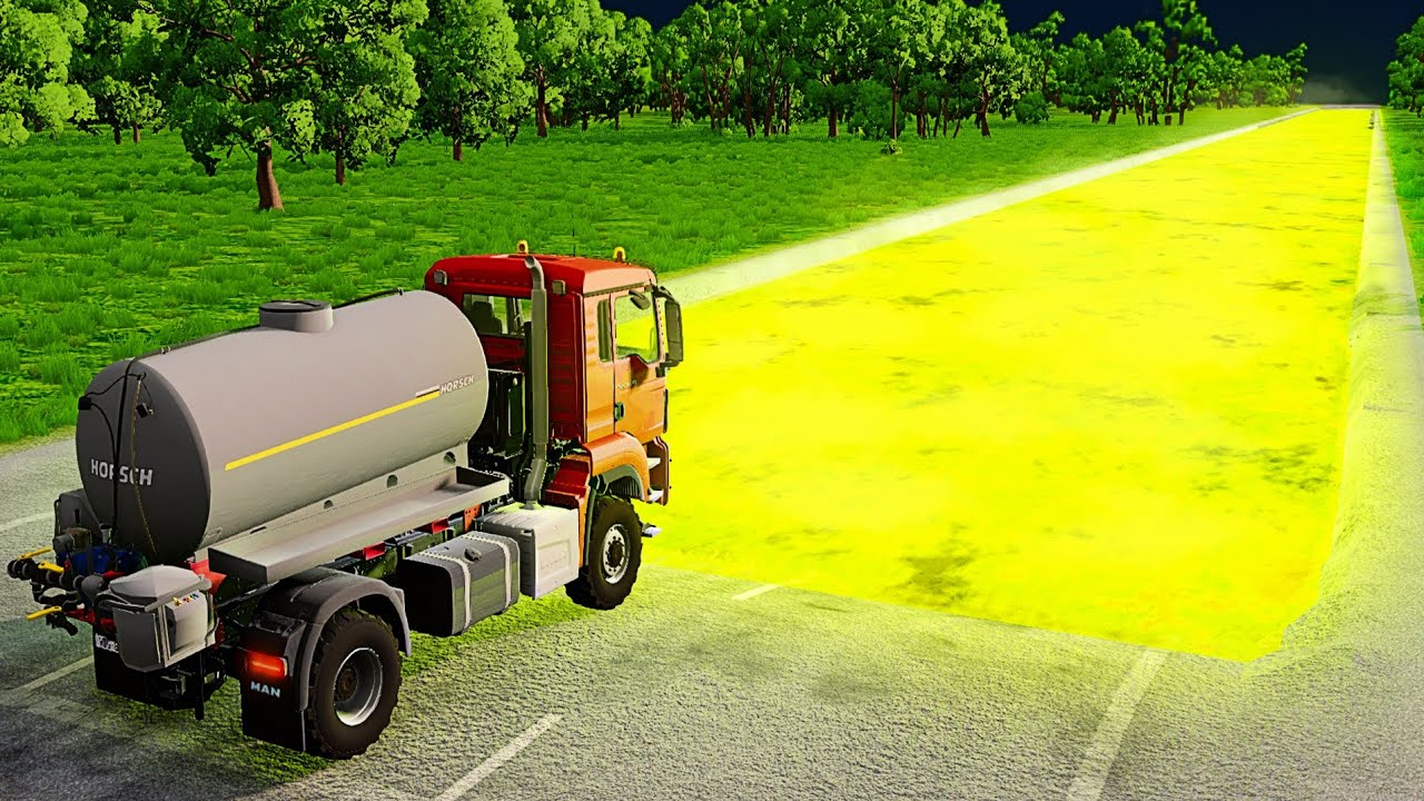 High Speed Driving on Nuclear Acid Road - BeamNG.drive