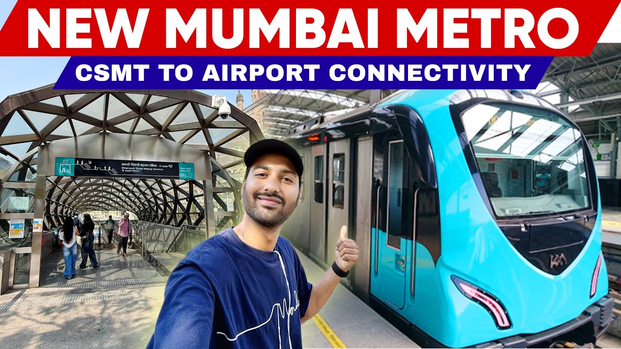 New Mumbai Metro Journey | Now Connecting CSMT to Mumbai Airport