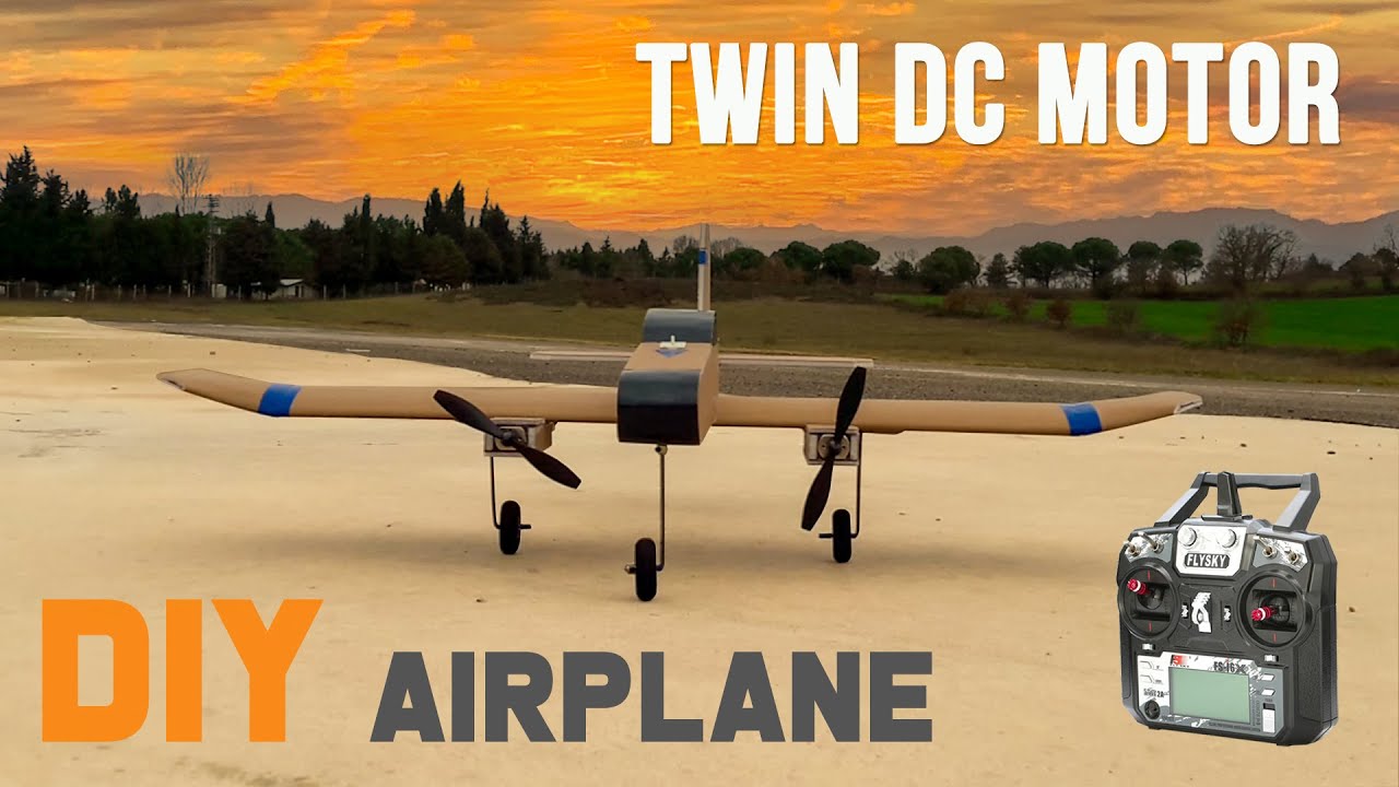 How To Build A Twin Brushed Motor RC Airplane. DIY Remote Control Plane