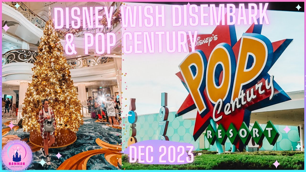 Walt Disney World Vlog Day 5 Disney Wish Cruise Disembark POP Century Check In Epcot Teppan Edo