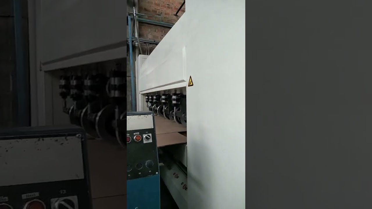 Computerized NC slitter scorer double layers cut off machine for corrugated sheet making