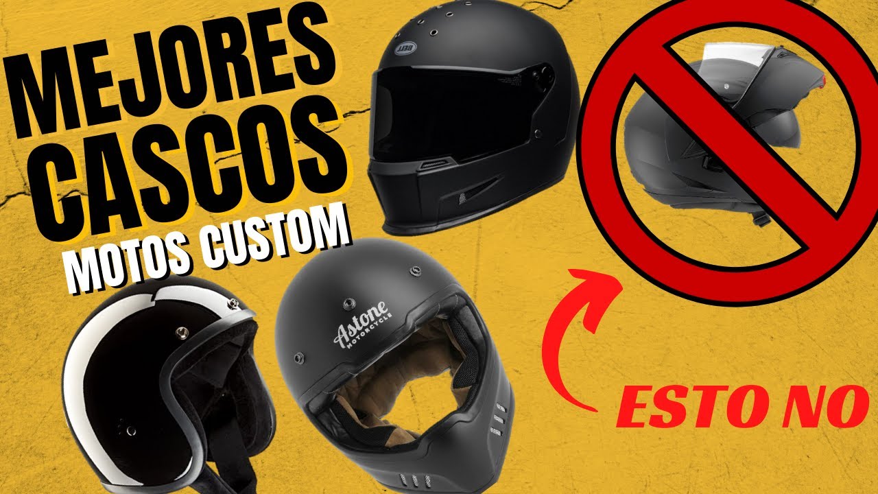 Tipos de CASCOS para MOTOS CUSTOM/ ¡Escoger casco para moto!