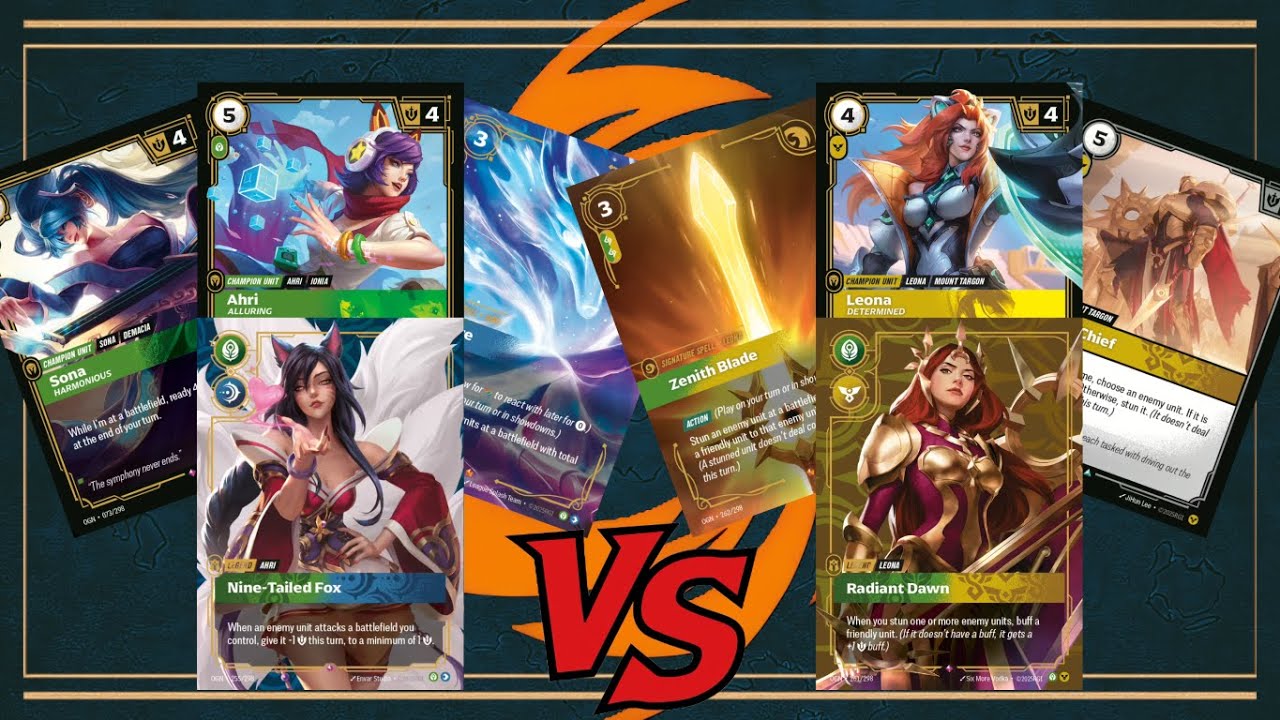 Ahri vs Leona - Riftbound Live Gameplay #8