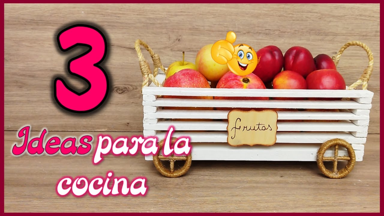 3 IDEAS ÚTILES PARA LA COCINA - Manualidades con reciclaje - Useful crafts for the kitchen