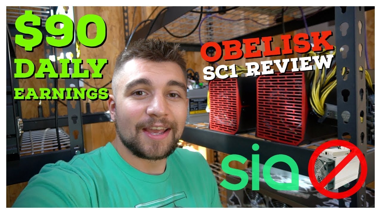 Obelisk SC1 Review | Earning $90 a Day | ASIC Blake2b Siacoin Miner