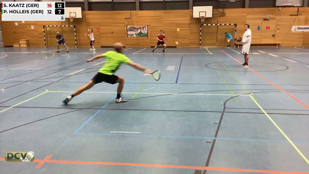 250 Crossminton Open Singles Final M&uuml;nchen Open 2025, S. Kaatz vs. P. Holleis