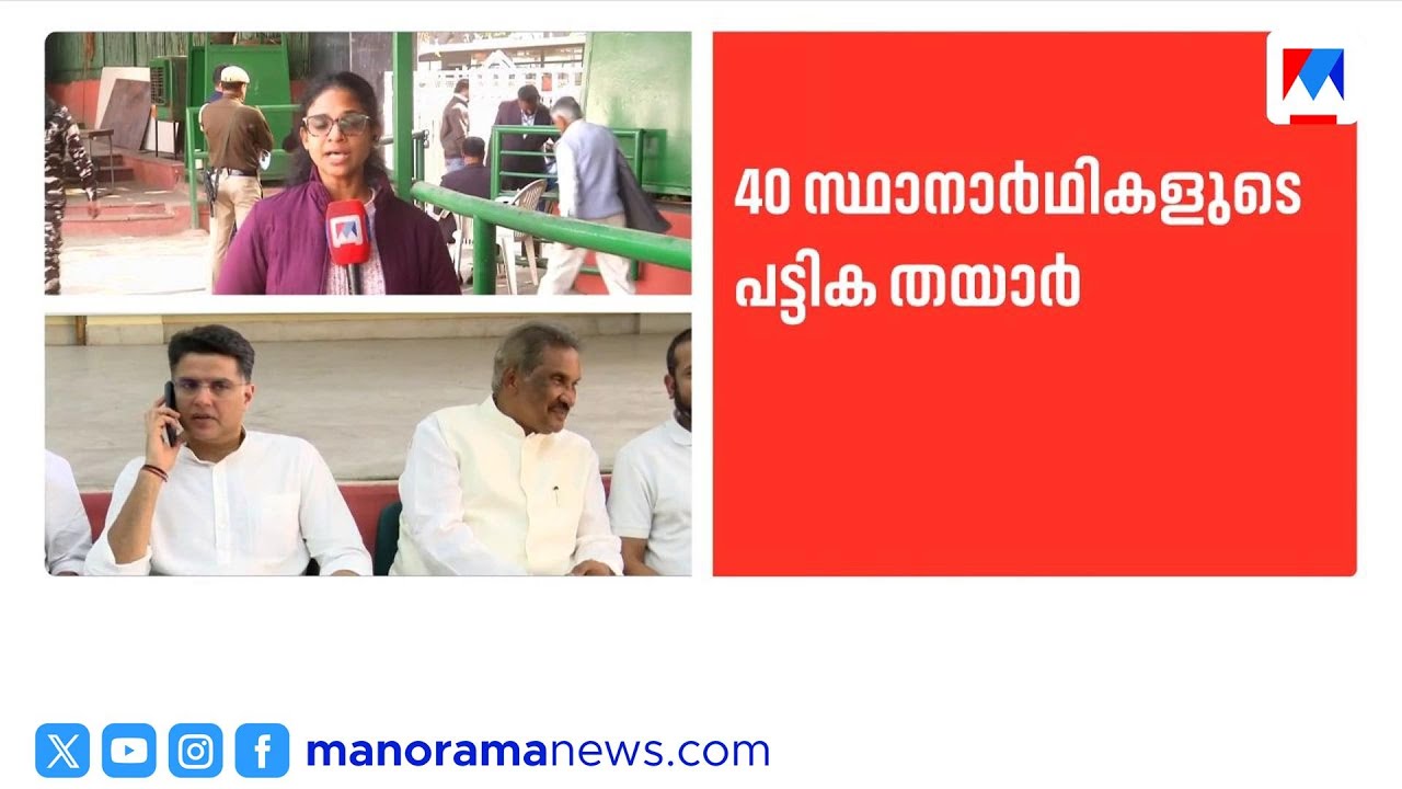 നിയമസഭാ തിരഞ്ഞെടുപ്പ്: സ്ഥാനാർത്ഥി നിർണ്ണയം വേഗത്തിലാക്കി കോൺഗ്രസ്; ആദ്യഘട്ടത്തിൽ 50 പേർ | udf