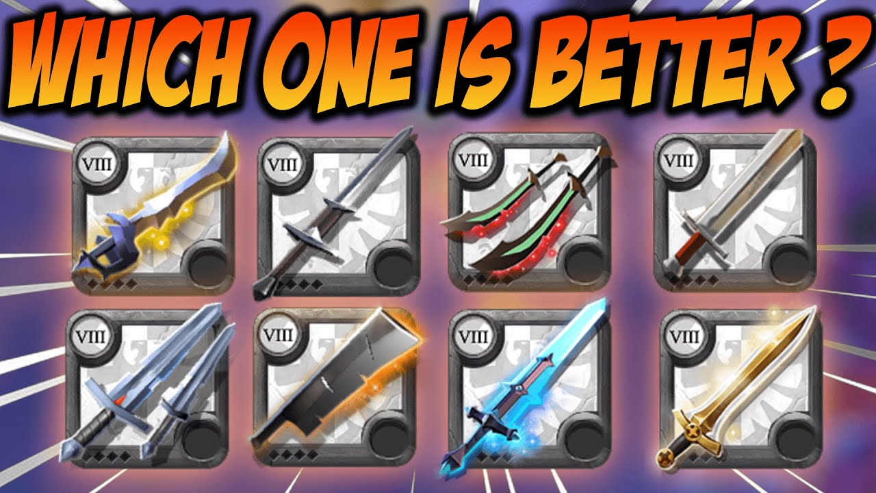 ALL SWORD SOLO PVP BUILD !!!  WHICH ONE IS BETTER ( Albion Online )