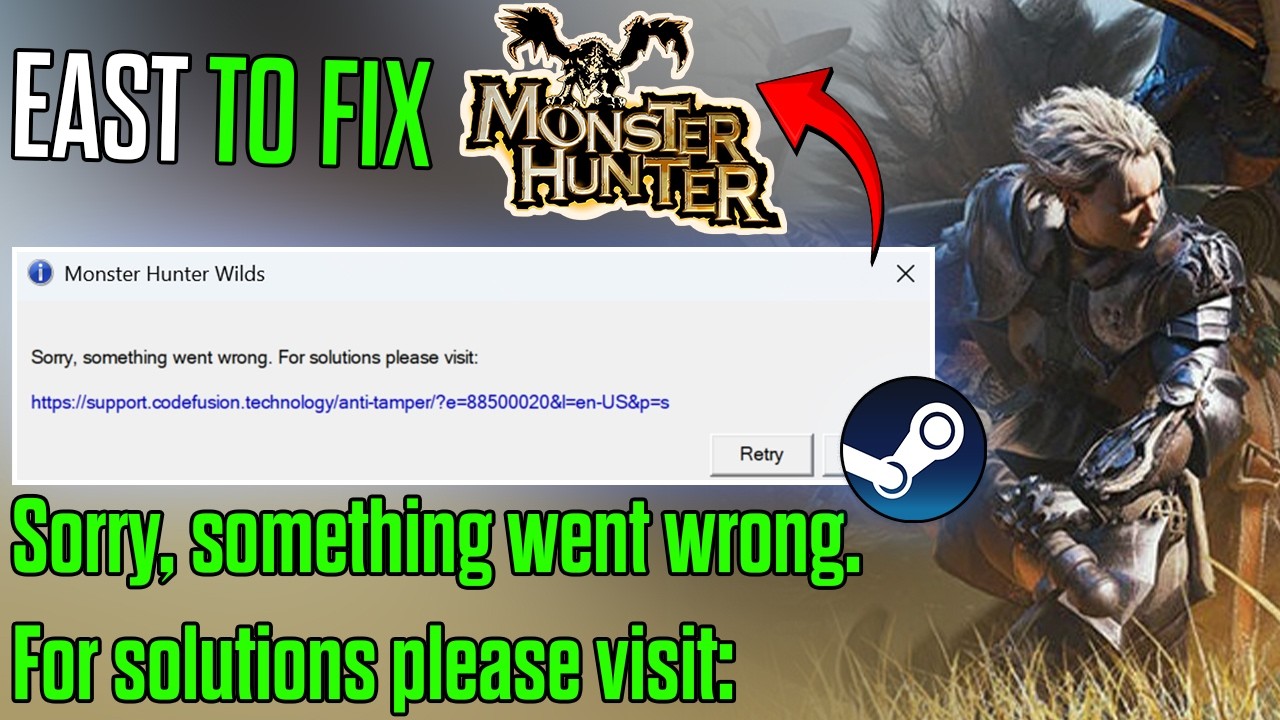 Исправлена ​​ошибка в Monster Hunter Wilds | Извините, что-то пошло не так (Исправление для ПК/ко...
