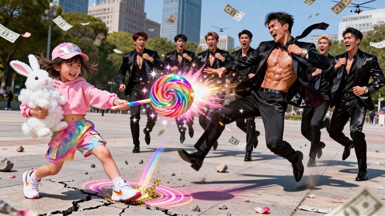 抱著破兔子玩偶的軟萌小團，其實是武力值MAX的隱藏大佬；誰動她玩偶、誰欺負她身邊的人，她一秒切換‘暴躁小怪獸’模式，把成年壯漢按在地上摩擦！《别惹那个抱玩偶的，她打架贼凶.》