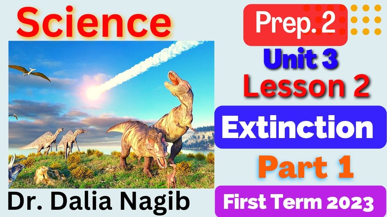 Extinction prep 2 Science unit 3 lesson 2 Part 1   شرح درس Extinction  ساينس تانيه اعدادى ترم اول