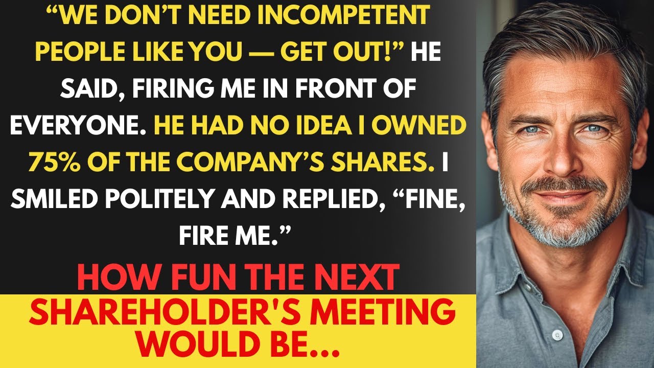CEO Fired Me Without Knowing I Owned 75% of the Company—So I Made Them Lose It All | Office Revenge