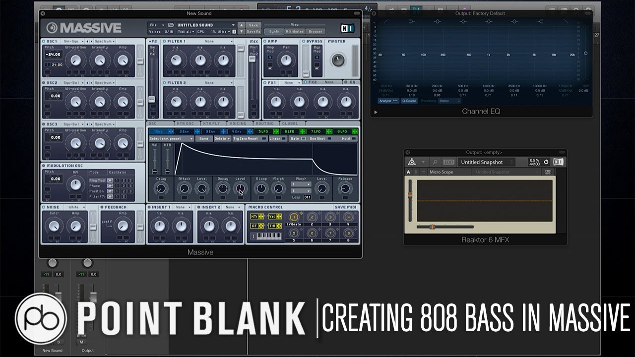 Sound Design Tutorial: How to Create an 808 Bass in Massive