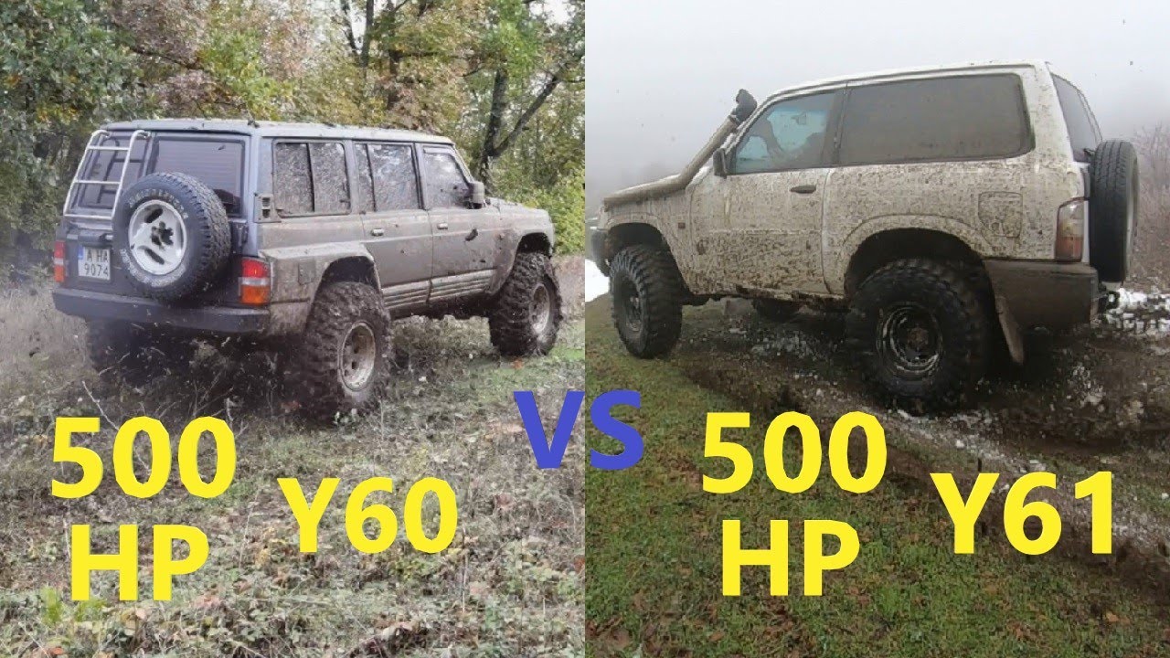 500 HP Off Road Monsters Nissan Patrol Y61 vs Nissan Patrol Y60