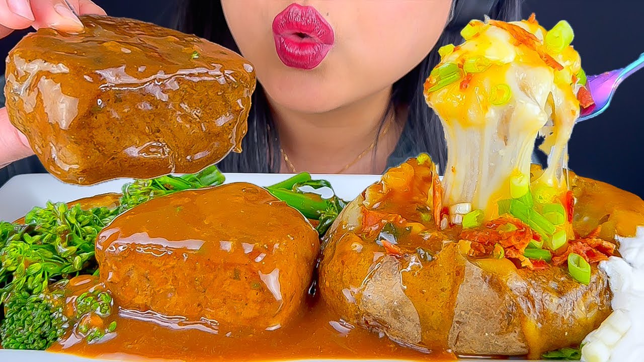 ASMR FILET MIGNON STEAK & LOADED BAKED POTATO