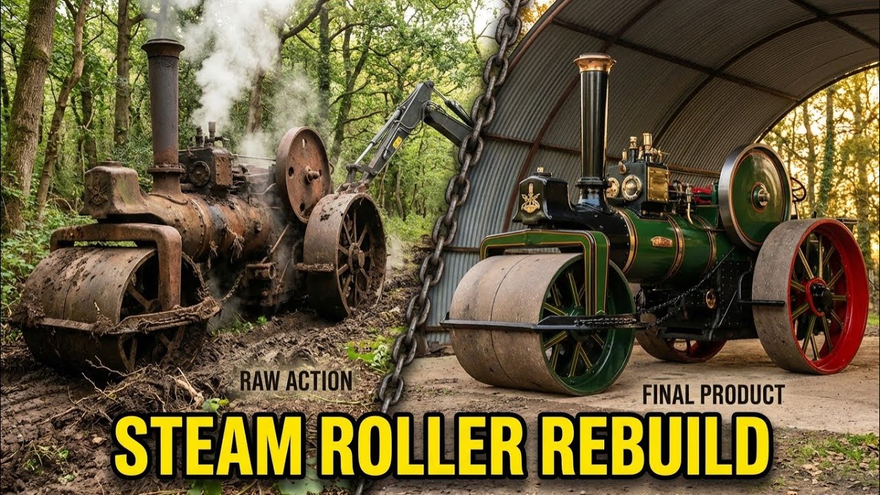 Restoring a 1928 Steam Roller Found Buried in a Forest | Full Rebuild