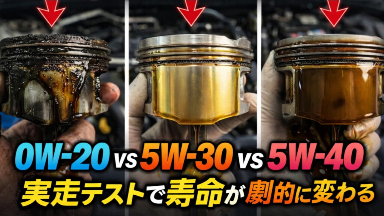 走行距離が12万km→40万kmに！？0W-20・5W-30・5W-40 実走比較で明かす最強オイル