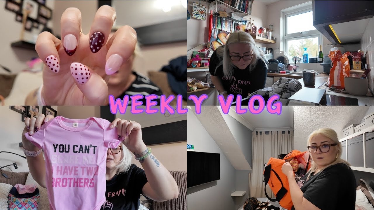 Weekly vlog - new nails, tenu haul and wips 