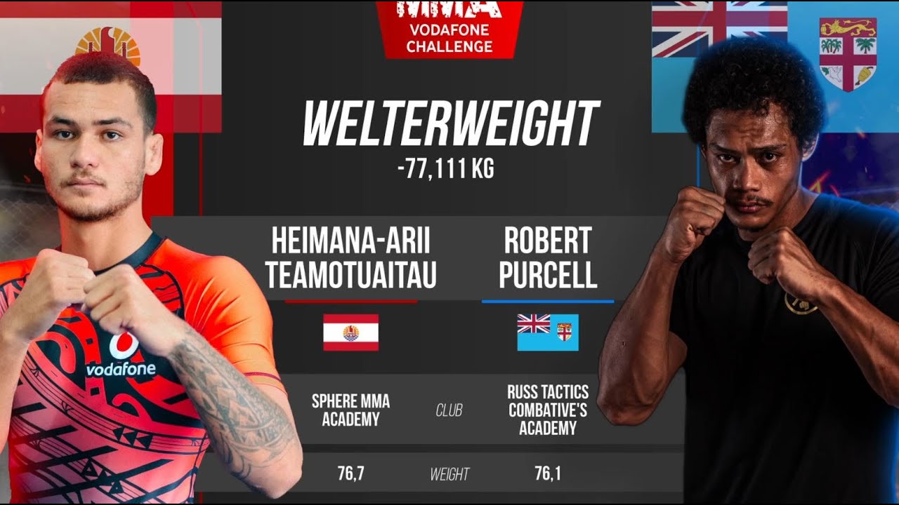 Heimana-Arii Teamotuaitau vs Robert Purcell (MMA Vodafone Challenge)