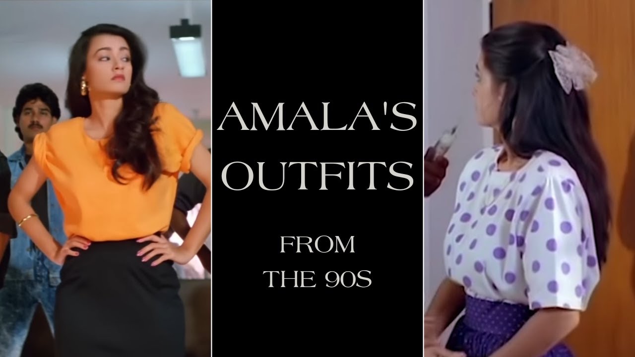 Amala Akkineni's Outfits From the 90s: Indian Movie Fashion