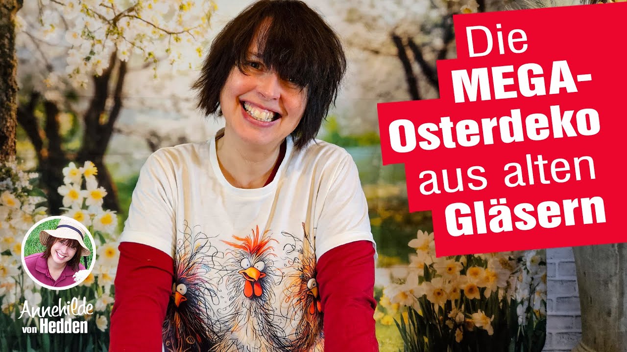 Wenn du alte Gläser Zuhause hast, solltest du sehen wir du das zu Ostern machst.