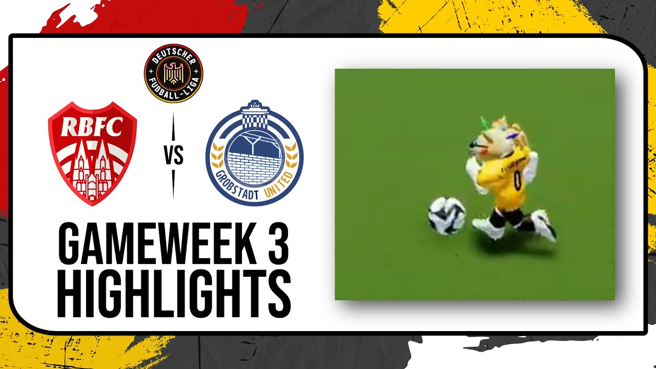 Rheinblick F.C. vs Grobstadt United | RFL S1 - Deutscher Fu&szlig;ball-Liga [GW3]
