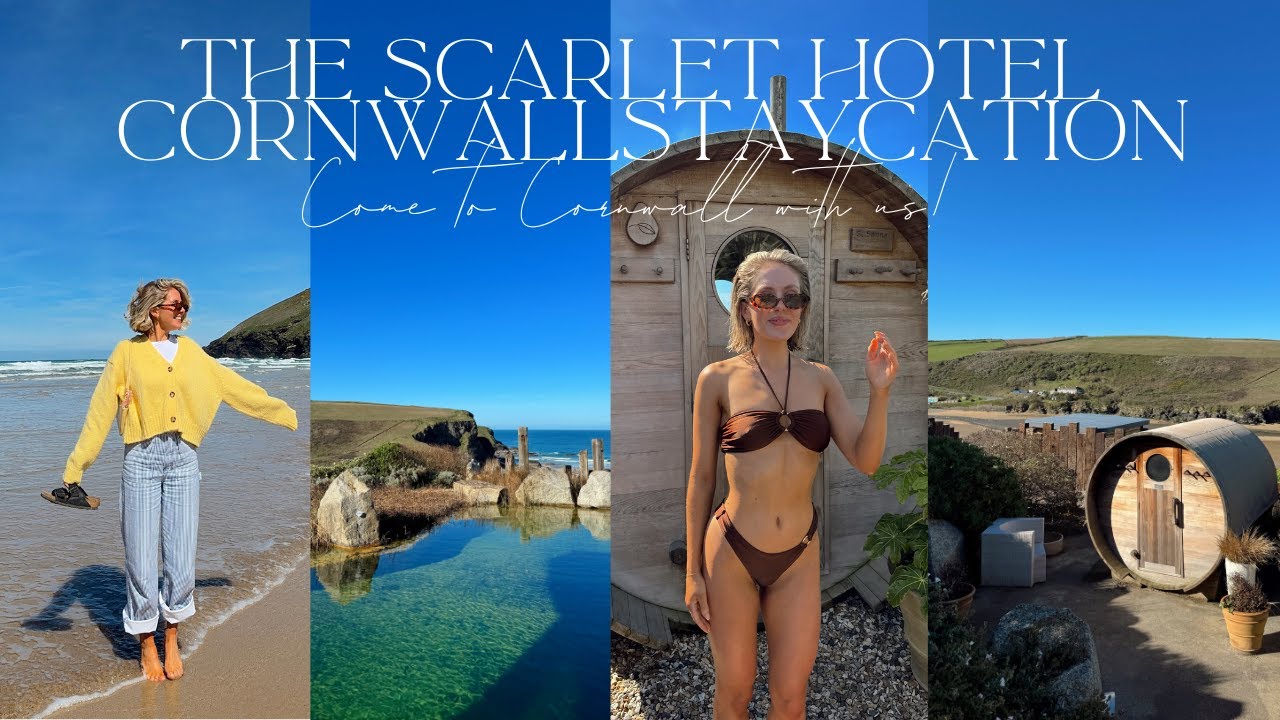SCARLET HOTEL IN CORNWALL! COME STAY WITH US! UK STAYCATION IN CORNWALL ! | India Moon