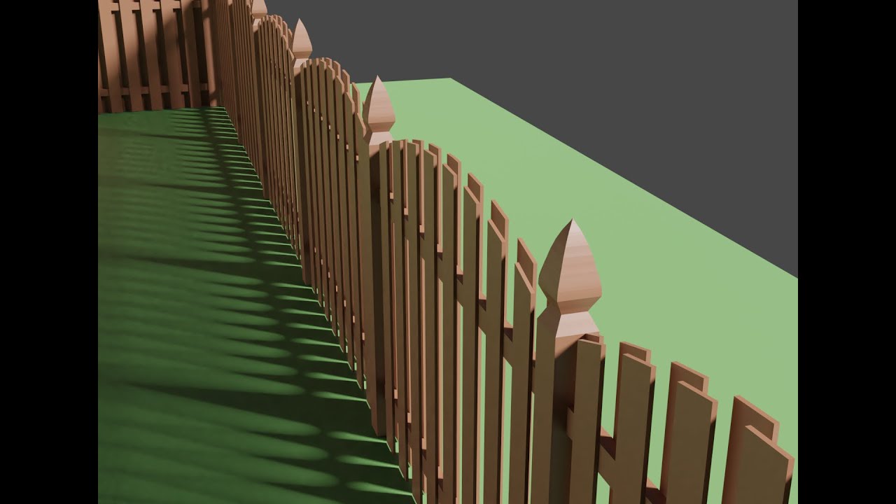 Creating a 3D Fence Panel in Blender