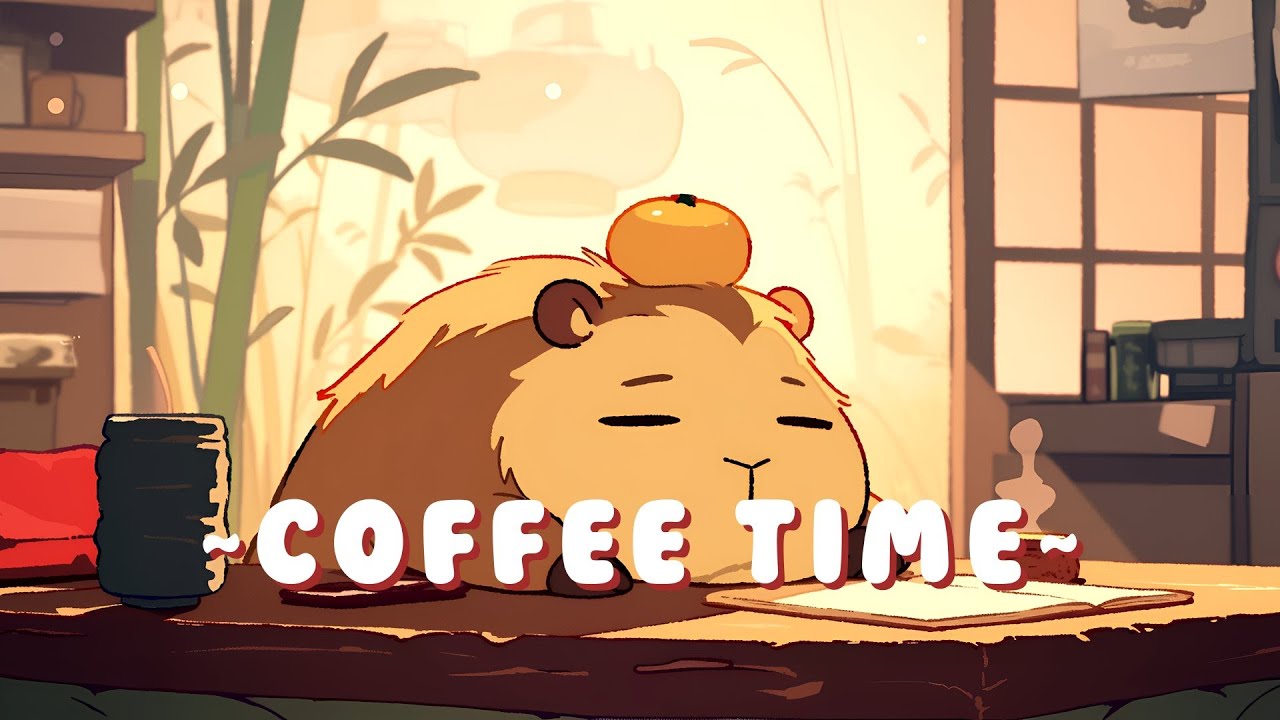 Capybara Chill Station - Peaceful Beats for Studying & Relaxing ~ Zen Moments ~ 🦫 🌿 ☕