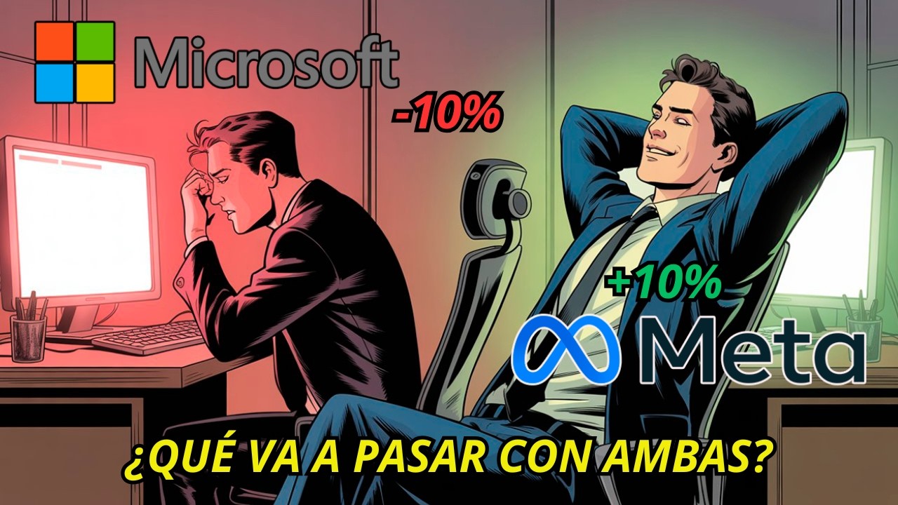 🔴 &iquest;Por qu&eacute; CAY&Oacute; MICROSOFT un 10%, y META SUBI&Oacute; un 10%? - An&aacute;lisis Fundamental y T&eacute;cnico - Balances
