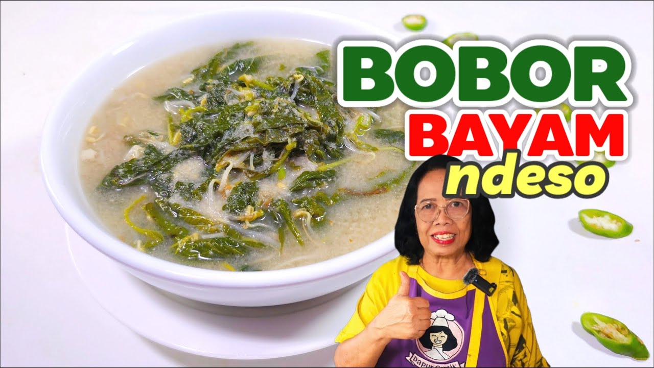 MASAKAN NDESO JADUL SIMPLE TANPA MINYAK  --  RESEP BOBOR BAYAM  // ENAK DAN OTENTIK
