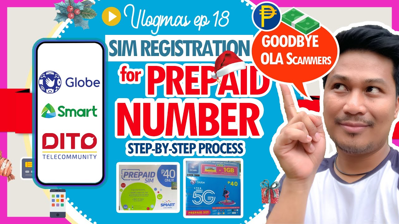How To Register Your Philippine Prepaid Sim for Globe & Smart subscriber? | VLOGMAS Episode 18