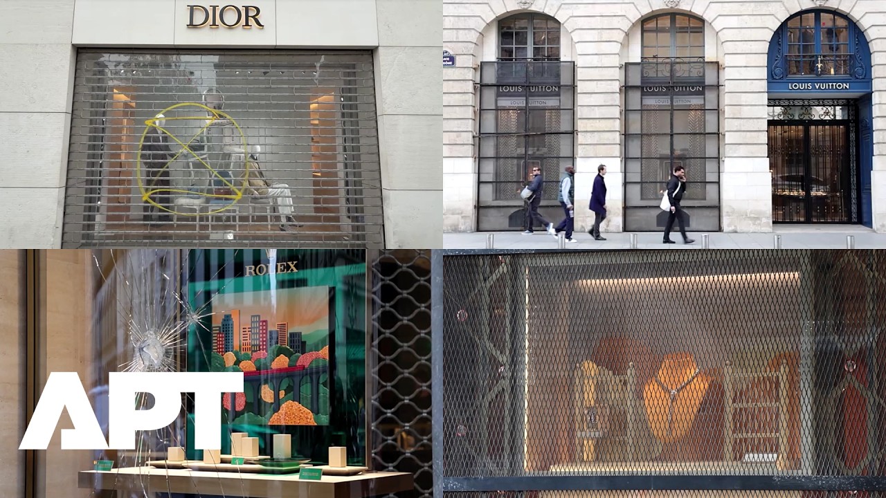 Paris Luxury Stores Board Up Windows Ahead of Saturday Protests After Looting and Vandalism | APT