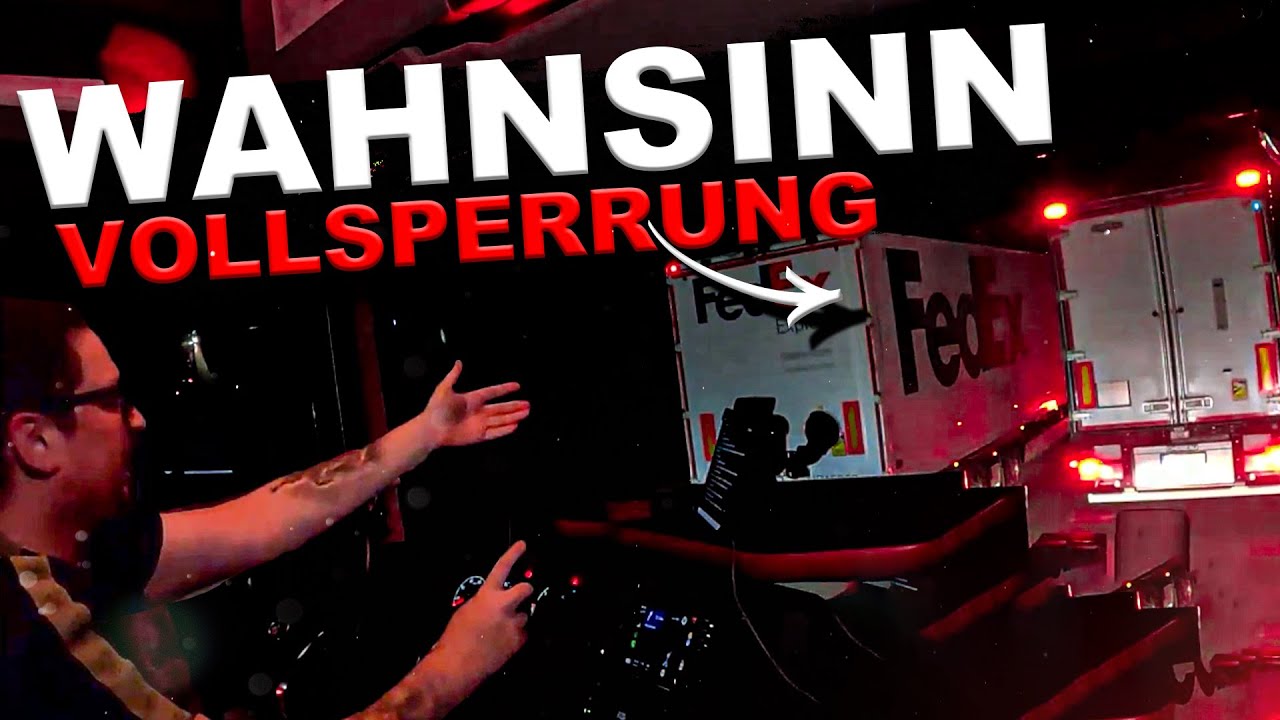 Vollsperrung & Chaos im Dorf #lkwfahrer #vlog