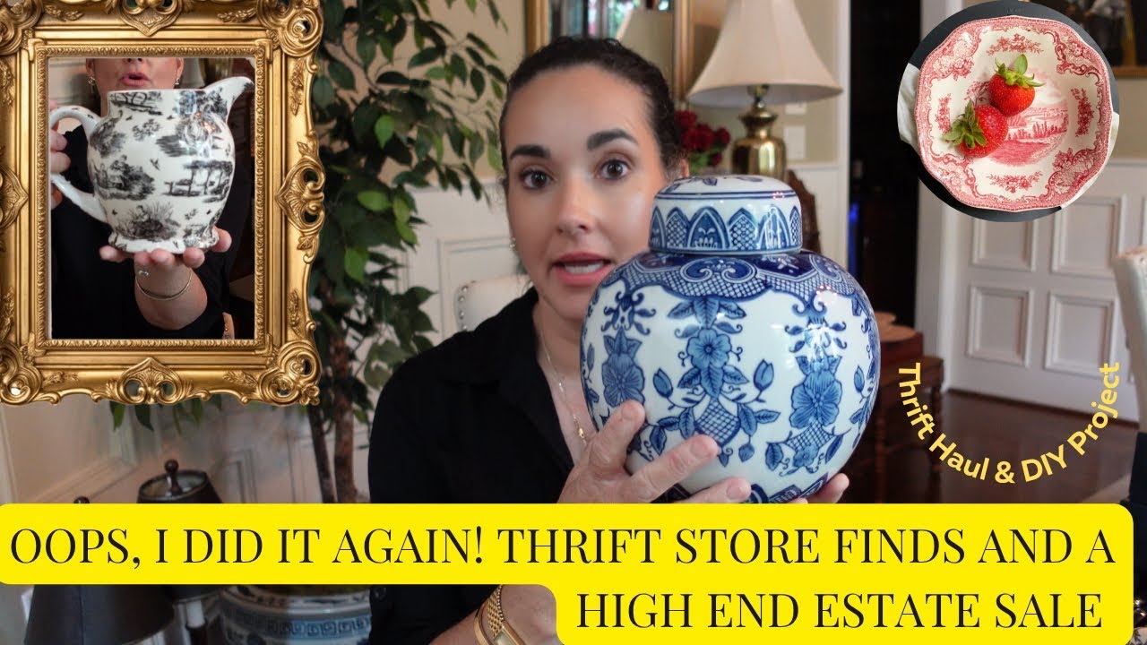 🛍️ MASSIVE Thrift Haul + High-End Estate Sale Finds | Designer, Vintage & Antique TREASURES! 🏡