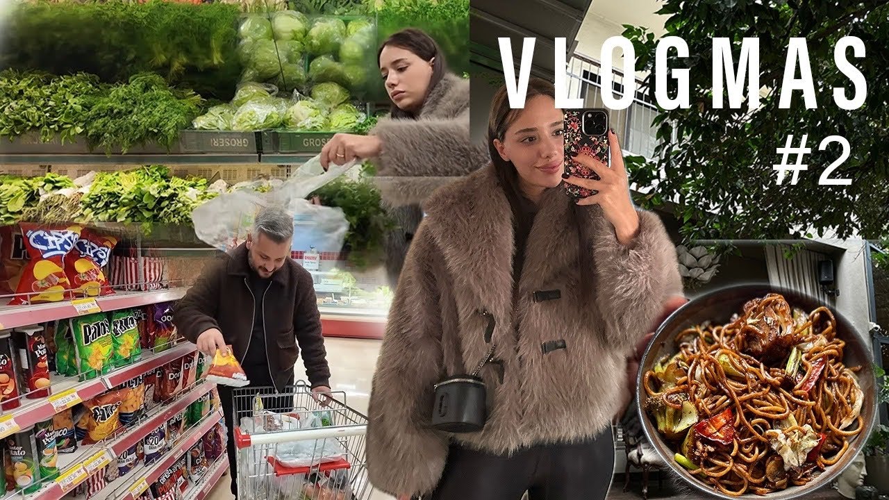VLOGMAS#2 : Sabah İşleri, Market Alışverişi ve Düzenleme Maratonu,Kahvaltı Yerine Noodle,VLOG
