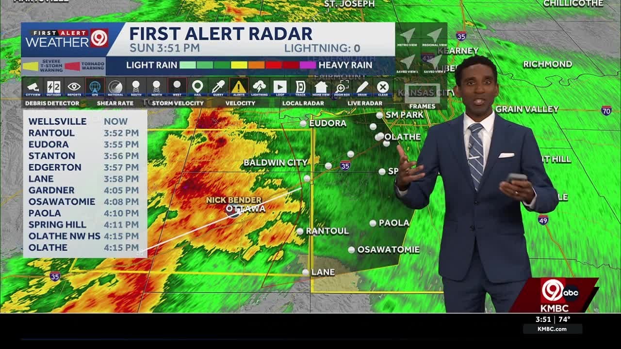 Kansas City weather: Severe thunderstorms moving into the metro